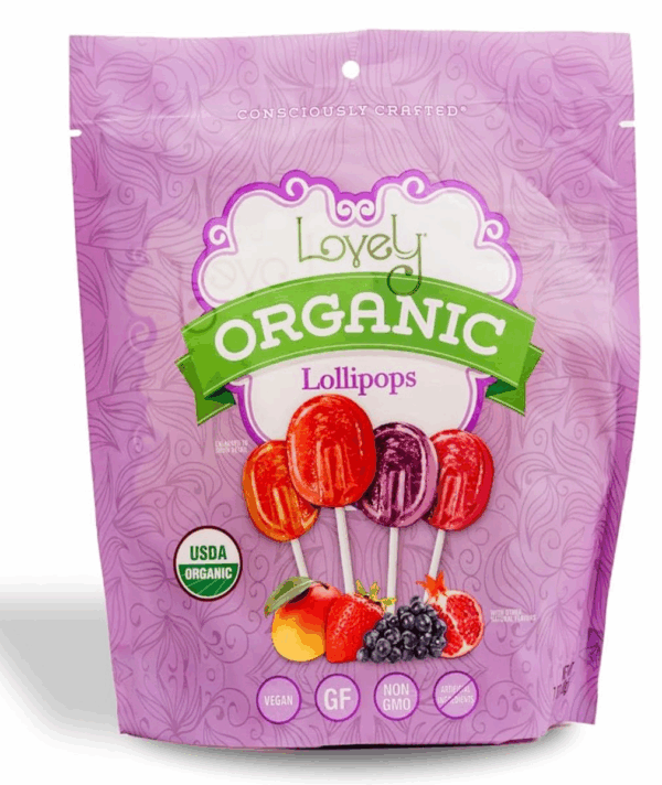 Lovely lollipops - organic - Gluten Free